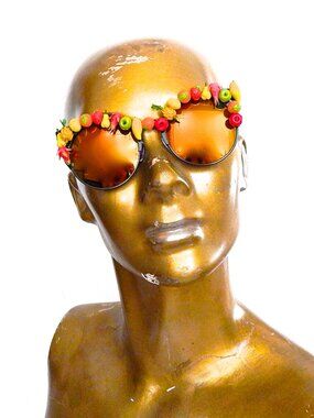 GASOLINE GLAMOUR FRUIT PUNCH ACID COCO SUNGLASSES 🍓🍋🍊🥭🍐🍍🍎🍏